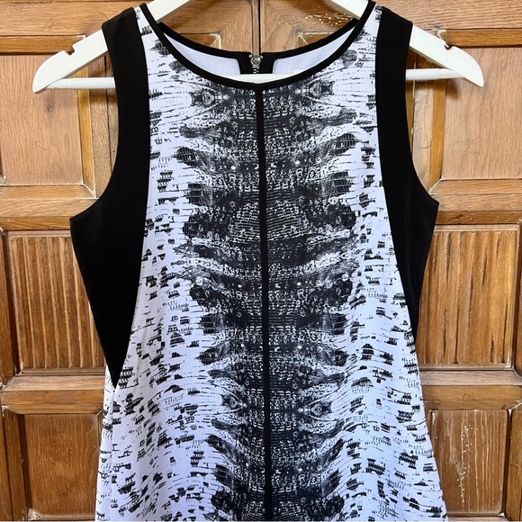 NWT - REED by Reed Krakoff Striped Scuba Sheath Dress BOA White Sleeveless - Picture 9 of 9